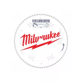   Pânză de ferăstrău MILWAUKEE pentru aluminiu 305 x 30 x 3,0 mm / 96T TF NEG