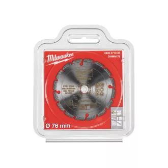   Disc de tăiere cu diamant MILWAUKEE 76 x 1,2 x 2,2 x 10 mm DHMM segmentat