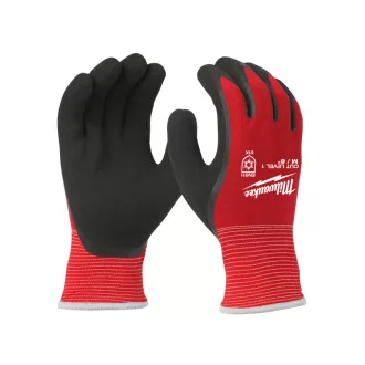   MILWAUKEE Mănuși de protecție tăietură-rezistente cu nitril, căptușite, DE IARNĂ 1/A - XL/10 (1 pereche)