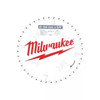   Pânză de ferăstrău MILWAUKEE pentru lemn 184 x 5/8 x 2,1 mm /40T ATB