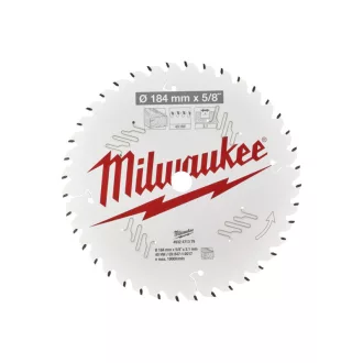  Pânză de ferăstrău MILWAUKEE pentru lemn 184 x 5/8 x 2,1 mm /40T ATB