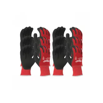   MILWAUKEE Mănuși de protecție la tăiere, cu nitril, rezistente la frig, dimensiunea 1/A - M/8 (12 perechi) (4932479000-M)
