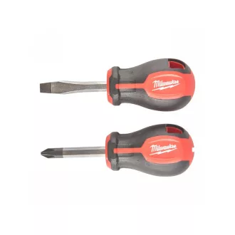   Șurubelniță MILWAUKEE cu mâner pe 3 fețe PZ2/SL6.5 - set 2 piese