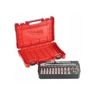 MILWAUKEE Set chei tubulare 28 piese 1/2" 10-24 mm