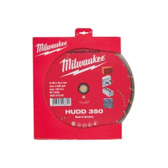   Disc de tăiat diamant MILWAUKEE 350 x 2,6 x 8 x 25,4 mm HUDD segmentat