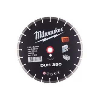   Disc de tăiat diamant MILWAUKEE 350 x 2,8 x 10 x 25,4 mm DUH segmentat