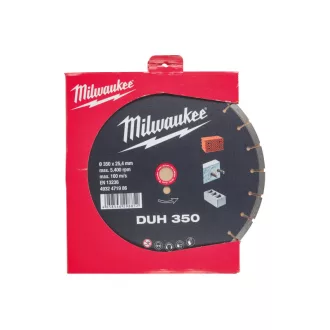   Disc de tăiat diamant MILWAUKEE 350 x 2,8 x 10 x 25,4 mm DUH segmentat