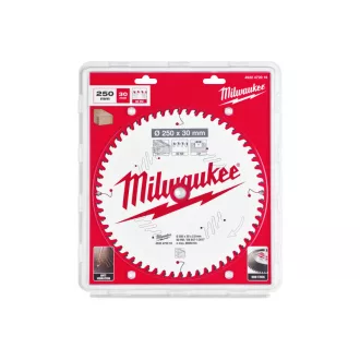   Pânză de ferăstrău MILWAUKEE pentru lemn 250 x 30 x 2,8 mm /60T ATB