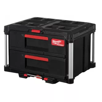 MILWAUKEE Cufă de depozitare cu 2 sertare PACKOUT