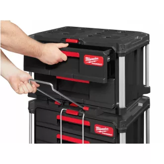 MILWAUKEE Cufă de depozitare cu 2 sertare PACKOUT