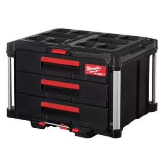 MILWAUKEE Cufă de depozitare cu 3 sertare PACKOUT™