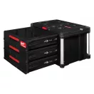 MILWAUKEE Cufă de depozitare cu 3 sertare PACKOUT™