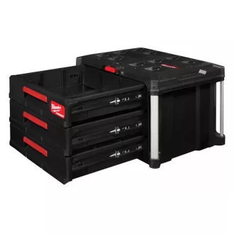 MILWAUKEE Cufă de depozitare cu 3 sertare PACKOUT™