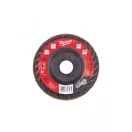 MILWAUKEE Disc abraziv cu clapete 115 x 22,2 mm / P80 granulație ceramică SLC50 Cera Turbo