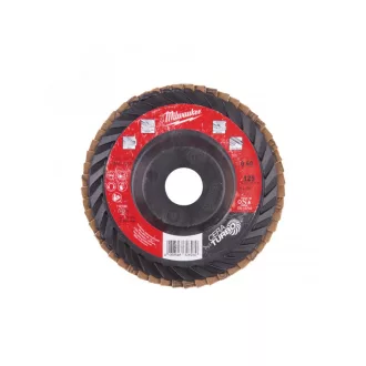   MILWAUKEE Disc abraziv cu clapete 125 x 22,2 mm / P60 granulație ceramică SLC50 Cera Turbo