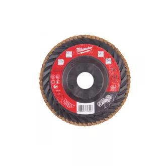   MILWAUKEE Disc abraziv cu clapete 125 x 22,2 mm / P80 granulație ceramică SLC50 Cera Turbo