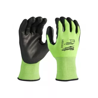   MILWAUKEE Mănuși de protecție împotriva tăierii nivel 3 L/9 Hi-Vis