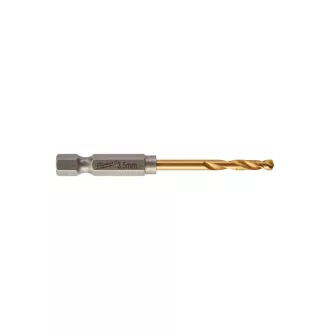   Burghiu MILWAUKEE 3,5 x 69/25 mm HSS-G TiN, HEX roșu - Shockwave™ (10 buc)