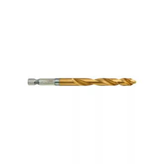   Burghiu MILWAUKEE 8,0 x 111/70 mm HSS-G TiN, HEX roșu - Shockwave™ (5 buc)