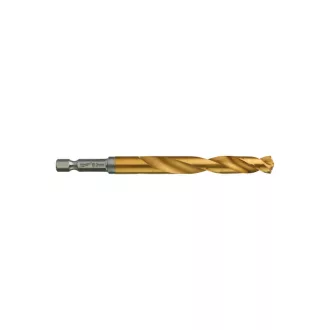   Burghiu MILWAUKEE 10,0 x 120/76 mm HSS-G TiN, HEX roșu - Shockwave™ (5 buc)