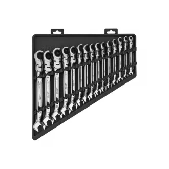   Set chei cu clichet MILWAUKEE 15 piese 8-22 mm CrV MAX BITE™