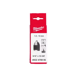 MILWAUKEE Mandrină rapidă 1,5-13 mm 9/16" x 18 UNF