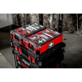   Cutie de prim ajutor MILWAUKEE compatibilă DIN 13157 PACKOUT™ (20 persoane)