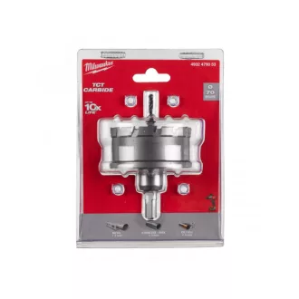   MILWAUKEE TCT Freză circulară pentru decupaje 70 mm cu prindere pe 3 fețe inox