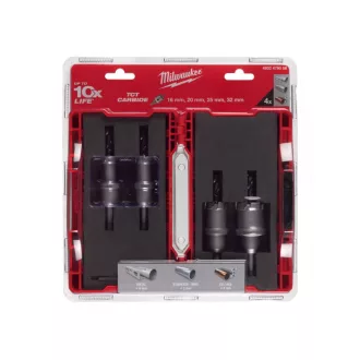   MILWAUKEE TCT Set tăietor circular 4 piese 16/20/25/32 mm cu prindere pe 3 fețe inox