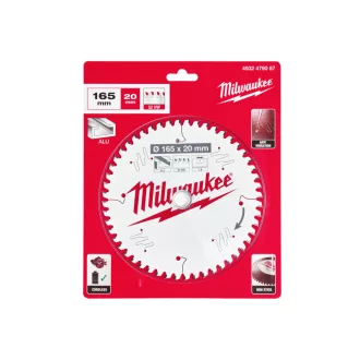   Pânză de ferăstrău MILWAUKEE pentru aluminiu 165 x 20 x 1,6 mm / 52T ATB