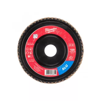   MILWAUKEE Disc abraziv cu clapete pentru aluminiu 125 x 22,2 mm / P40