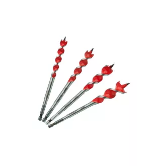   MILWAUKEE Set de găurit pentru lemn din 4 piese, suport pentru burghie Speed Feed™