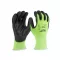 MILWAUKEE Mănuși de protecție de lucru rezistente la tăiere PU îmbibat 1/A - S/7 Hi-Vis