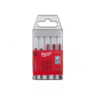 MILWAUKEE Set burghie pentru sticla si faianta 5 buc