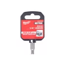 MILWAUKEE Cheie tubular 1/4" 4 mm