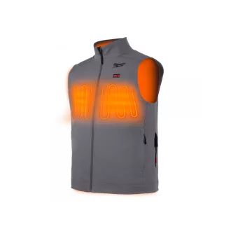   MILWAUKEE Vestă încălzită gri 2XL M12 HVGREY1-201 (1 x baterie de 2,0 Ah + încărcător)