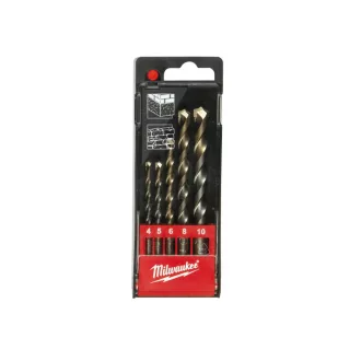   MILWAUKEE Set de gaurit pentru roca 5 piese (4 / 5 / 6 / 8 / 10 mm)