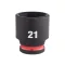 MILWAUKEE Cheie tubulară pentru mașină 3/8" 21 mm CrMo