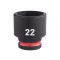 MILWAUKEE Cheie tubulară pentru mașină 3/8" 22 mm CrMo