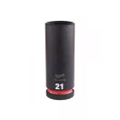MILWAUKEE Cheie tubulară lungă pentru mașină 1/2" 21 mm CrMo