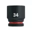 MILWAUKEE Cheie tubulară pentru mașină 3/4" 34 mm CrMo