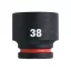 MILWAUKEE Cheie tubulară pentru mașină 3/4" 38 mm CrMo