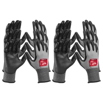   MILWAUKEE Mănuși de protecție de lucru rezistente la tăiere PU îmbibate 3/C - XL/10 Hi-Dex (12 per/buc)