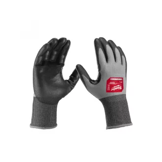   MILWAUKEE Mănuși de protecție de lucru rezistente la tăiere PU îmbibate 4/D - S/7 Hi-Dex (12 per/buc)