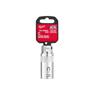 MILWAUKEE cheie bujie magnetica 3/8" 20,8 mm / 68 mm
