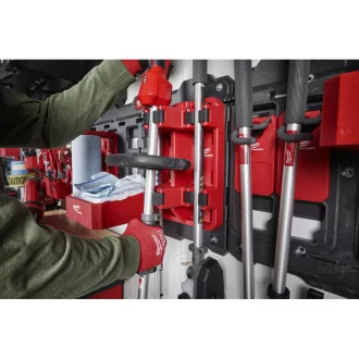   Suport MILWAUKEE Click & Lock pentru scule lungi pentru placa de montare PACKOUT™