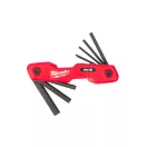 Set chei hexagonale MILWAUKEE 8 piese, pliabile