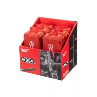  MILWAUKEE Set de burghie pentru piatră, 7 bucăți, cu patru tăișuri MX4 SDS-Plus