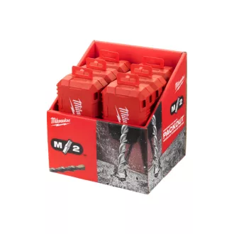   Set de burghie pentru roci MILWAUKEE 7 bucăți 5-10 mm SDS-Plus cu două muchii M/2
