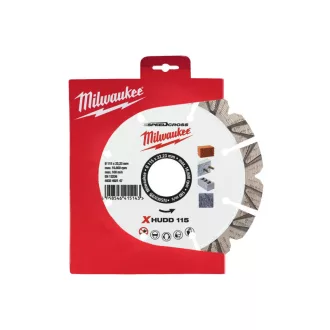   Disc de tăiat diamant MILWAUKEE 115 x 2,6 x 12 x 22,2 mm XHUDD segmentat